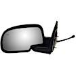 955-532 Driver Side Mirror, Power Adjust, Heated, Power Folding, Black, No Signal Light, No Memory, No Puddle Light, No Auto-Dim, No Blind Spot Feature