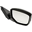 955-717 Coupe Passenger Side Mirror, Power Adjust, Heated, Power Folding, Black, No Signal Light, No Memory, No Puddle Light, No Auto-Dim, No Blind Spot Feature