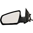 955-724 Driver Side Mirror, Power Adjust, Non-Heated, Non-Folding, Black, No Signal Light, No Memory, No Puddle Light, No Auto-Dim, No Blind Spot Feature