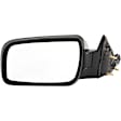 955-726 Driver Side Mirror, Power Adjust, Non-Heated, Power Folding, Black, No Signal Light, No Memory, No Puddle Light, No Auto-Dim, No Blind Spot Feature