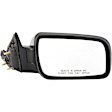 955-727 Passenger Side Mirror, Power Adjust, Non-Heated, Power Folding, Black, No Signal Light, No Memory, No Puddle Light, No Auto-Dim, No Blind Spot Feature
