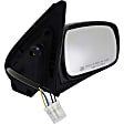955-729 Passenger Side Mirror, Power Adjust, Heated, Power Folding, Black, No Signal Light, No Memory, No Puddle Light, No Auto-Dim, No Blind Spot Feature