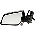 955-741 Driver Side Mirror, Power Adjust, Heated, Manual Folding, Black, No Signal Light, No Memory, No Puddle Light, No Auto-Dim, No Blind Spot Feature