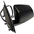 955-741 Driver Side Mirror, Power Adjust, Heated, Manual Folding, Black, No Signal Light, No Memory, No Puddle Light, No Auto-Dim, No Blind Spot Feature