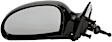 955-745 Driver Side Mirror, Manual Adjust, Non-Heated, Manual Folding, Black, No Signal Light, No Memory, No Auto-Dim