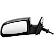955-757 Driver Side Mirror, Manual Adjust, Non-Heated, Manual Folding, Black, No Signal Light, No Memory, No Puddle Light, No Auto-Dim, No Blind Spot Feature