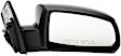 955-758 Passenger Side Mirror, Power Adjust, Heated, Power Folding, Black, No Signal Light, No Memory, No Auto-Dim