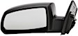 955-759 Driver Side Mirror, Power Adjust, Heated, Power Folding, Black, No Signal Light, No Memory, No Auto-Dim