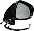 955-766 Passenger Side Mirror, Power Adjust, Heated, Power Folding, Black, No Signal Light, No Memory, With Puddle Light, No Auto-Dim