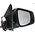 955-770 Passenger Side Mirror, Power Adjust, Heated, Manual Folding, Black, No Signal Light, No Memory, No Puddle Light, No Auto-Dim, No Blind Spot Feature