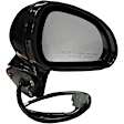 955-772 Passenger Side Mirror, Power Adjust, Non-Heated, Manual Folding, Black, No Signal Light, No Memory, No Puddle Light, No Auto-Dim, No Blind Spot Feature