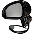 955-775 Driver Side Mirror, Power Adjust, Heated, Power Folding, Black, No Signal Light, No Memory, No Puddle Light, No Auto-Dim, No Blind Spot Feature