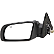 955-777 Driver Side Mirror, Power Adjust, Heated, Manual Folding, Black, In-housing Signal Light, No Memory, No Puddle Light, No Auto-Dim, No Blind Spot Feature