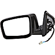 955-779 Driver Side Mirror, Power Adjust, Heated, Power Folding, Black, No Signal Light, No Memory, No Puddle Light, No Auto-Dim, No Blind Spot Feature