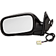 955-791 Driver Side Mirror, Power Adjust, Non-Heated, Manual Folding, Black, No Signal Light, No Memory, No Puddle Light, No Auto-Dim, No Blind Spot Feature