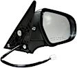 955-798 Passenger Side Mirror, Power Adjust, Non-Heated, Power Folding, Black, No Signal Light, No Memory, No Auto-Dim