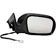 955-802 Passenger Side Mirror, Power Adjust, Non-Heated, Manual Folding, Gray, No Signal Light, No Memory, No Puddle Light, No Auto-Dim, No Blind Spot Feature