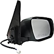 955-810 Passenger Side Mirror, Power Adjust, Non-Heated, Manual Folding, Black, No Signal Light, No Memory, No Puddle Light, No Auto-Dim, No Blind Spot Feature