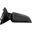 955-815 Passenger Side Mirror, Power Adjust, Non-Heated, Manual Folding, Black, No Signal Light, No Memory, No Puddle Light, No Auto-Dim, No Blind Spot Feature