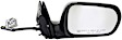 955-817 Passenger Side Mirror, Power Adjust, Heated, Power Folding, Black, No Signal Light, No Memory, No Auto-Dim