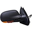 955-825 Passenger Side Mirror, Power Adjust, Non-Heated, Manual Folding, Black, In-housing Signal Light, With Memory, No Puddle Light, No Auto-Dim, No Blind Spot Feature