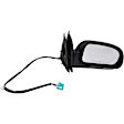 955-826 Driver Side Mirror, Power Adjust, Non-Heated, Manual Folding, Black, In-housing Signal Light, With Memory, No Puddle Light, No Auto-Dim, No Blind Spot Feature