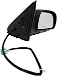 955-827 Passenger Side Mirror, Power Adjust, Heated, Power Folding, Black, In-housing Signal Light, With Memory, No Auto-Dim