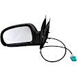 955-828 Driver Side Mirror, Power Adjust, Non-Heated, Manual Folding, Black, No Signal Light, No Memory, No Puddle Light, No Auto-Dim, No Blind Spot Feature