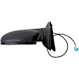 955-828 Driver Side Mirror, Power Adjust, Non-Heated, Manual Folding, Black, No Signal Light, No Memory, No Puddle Light, No Auto-Dim, No Blind Spot Feature