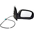 955-829 Passenger Side Mirror, Power Adjust, Non-Heated, Manual Folding, Black, No Signal Light, No Memory, No Puddle Light, No Auto-Dim, No Blind Spot Feature
