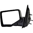 955-836 Driver Side Mirror, Manual Adjust, Non-Heated, Manual Folding, Black, No Signal Light, No Memory, No Puddle Light, No Auto-Dim, No Blind Spot Feature