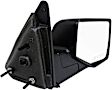 955-837 Passenger Side Mirror, Manual Adjust, Non-Heated, Non-Folding, Black, No Signal Light, No Memory, No Puddle Light, No Auto-Dim, No Blind Spot Feature