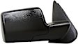 955-837 Passenger Side Mirror, Manual Adjust, Non-Heated, Non-Folding, Black, No Signal Light, No Memory, No Puddle Light, No Auto-Dim, No Blind Spot Feature