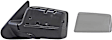 955-840 Driver Side Mirror, Manual Adjust, Non-Heated, Non-Folding, Black and Chrome, No Signal Light, No Puddle Light, No Auto-Dim, No Blind Spot Feature