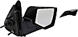 955-841 Passenger Side Mirror, Manual Adjust, Non-Heated, Non-Folding, Black and Chrome, No Signal Light, No Memory, No Puddle Light, No Auto-Dim, No Blind Spot Feature