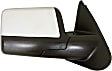 955-845 Passenger Side Mirror, Power Adjust, Non-Heated, Power Folding, Chrome, No Signal Light, No Memory, No Puddle Light, No Auto-Dim, No Blind Spot Feature