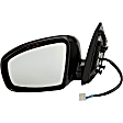 955-869 Driver Side Mirror, Power Adjust, Non-Heated, Manual Folding, Black, No Signal Light, With Memory, No Puddle Light, No Auto-Dim, No Blind Spot Feature