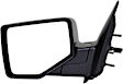 955-878 Driver Side Mirror, Power Adjust, Non-Heated, Power Folding, Black, No Signal Light, No Auto-Dim