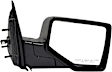 955-879 Passenger Side Mirror, Power Adjust, Non-Heated, Power Folding, Black, No Signal Light, No Puddle Light, No Auto-Dim, No Blind Spot Feature