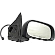 2005 Dodge Durango - Passenger Side Mirror, Except Auto Dimming, Power Adjust, Heated, Black, Manual Folding, No Signal Light, No Blind Spot Feature, With Memory, No Puddle Light, No Auto-Dim