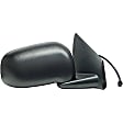 2005 Dodge Durango - Passenger Side Mirror, Except Auto Dimming, Power Adjust, Heated, Black, Manual Folding, No Signal Light, No Blind Spot Feature, With Memory, No Puddle Light, No Auto-Dim