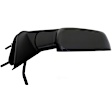 955-885 Passenger Side Mirror, Power Adjust, Non-Heated, Manual Folding, Black, No Signal Light, No Memory, No Puddle Light, No Auto-Dim, No Blind Spot Feature