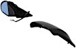 955-892 Driver Side Mirror, Power Adjust, Non-Heated, Power Folding, Black, No Signal Light, With Memory, No Auto-Dim