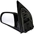 955-896 Driver Side Mirror, Power Adjust, Non-Heated, Manual Folding, Black, No Signal Light, No Memory, No Puddle Light, No Auto-Dim, No Blind Spot Feature