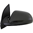 955-896 Driver Side Mirror, Power Adjust, Non-Heated, Manual Folding, Black, No Signal Light, No Memory, No Puddle Light, No Auto-Dim, No Blind Spot Feature