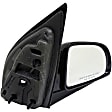 955-897 Passenger Side Mirror, Power Adjust, Non-Heated, Manual Folding, Black, No Signal Light, No Memory, No Puddle Light, No Auto-Dim, No Blind Spot Feature