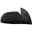 955-897 Passenger Side Mirror, Power Adjust, Non-Heated, Manual Folding, Black, No Signal Light, No Memory, No Puddle Light, No Auto-Dim, No Blind Spot Feature