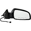 955-903 Passenger Side Mirror, Power Adjust, Non-Heated, Manual Folding, Black, No Signal Light, No Memory, No Puddle Light, No Auto-Dim, No Blind Spot Feature