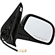 955-929 Passenger Side Mirror, Power Adjust, Non-Heated, Manual Folding, Black, No Signal Light, No Memory, No Puddle Light, No Auto-Dim, No Blind Spot Feature