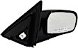 955-939 Passenger Side Mirror, Power Adjust, Non-Heated, Power Folding, Black, No Signal Light, No Memory, No Puddle Light, No Auto-Dim, No Blind Spot Feature